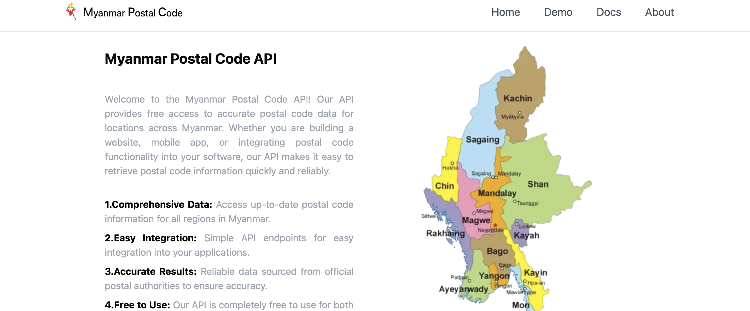 Myanmar Postal Code Dos